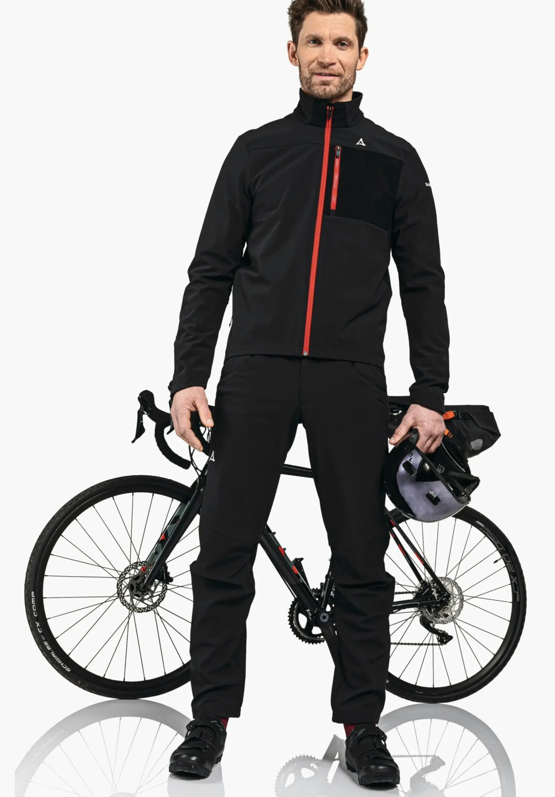 Bike<SCHÖFFEL Bike Bike softshell jacket in a material mix