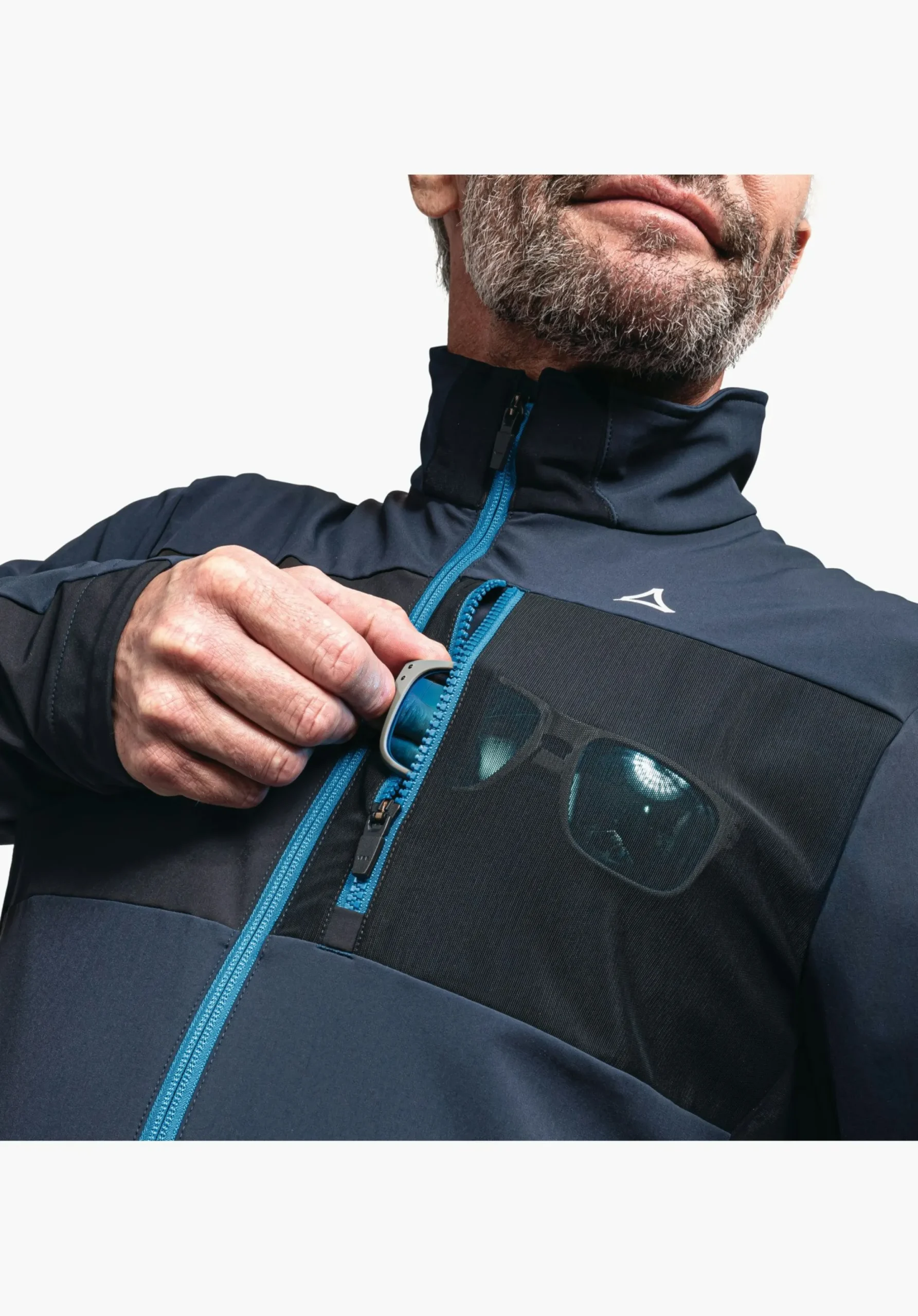 Bike<SCHÖFFEL Bike Bike softshell jacket in a material mix