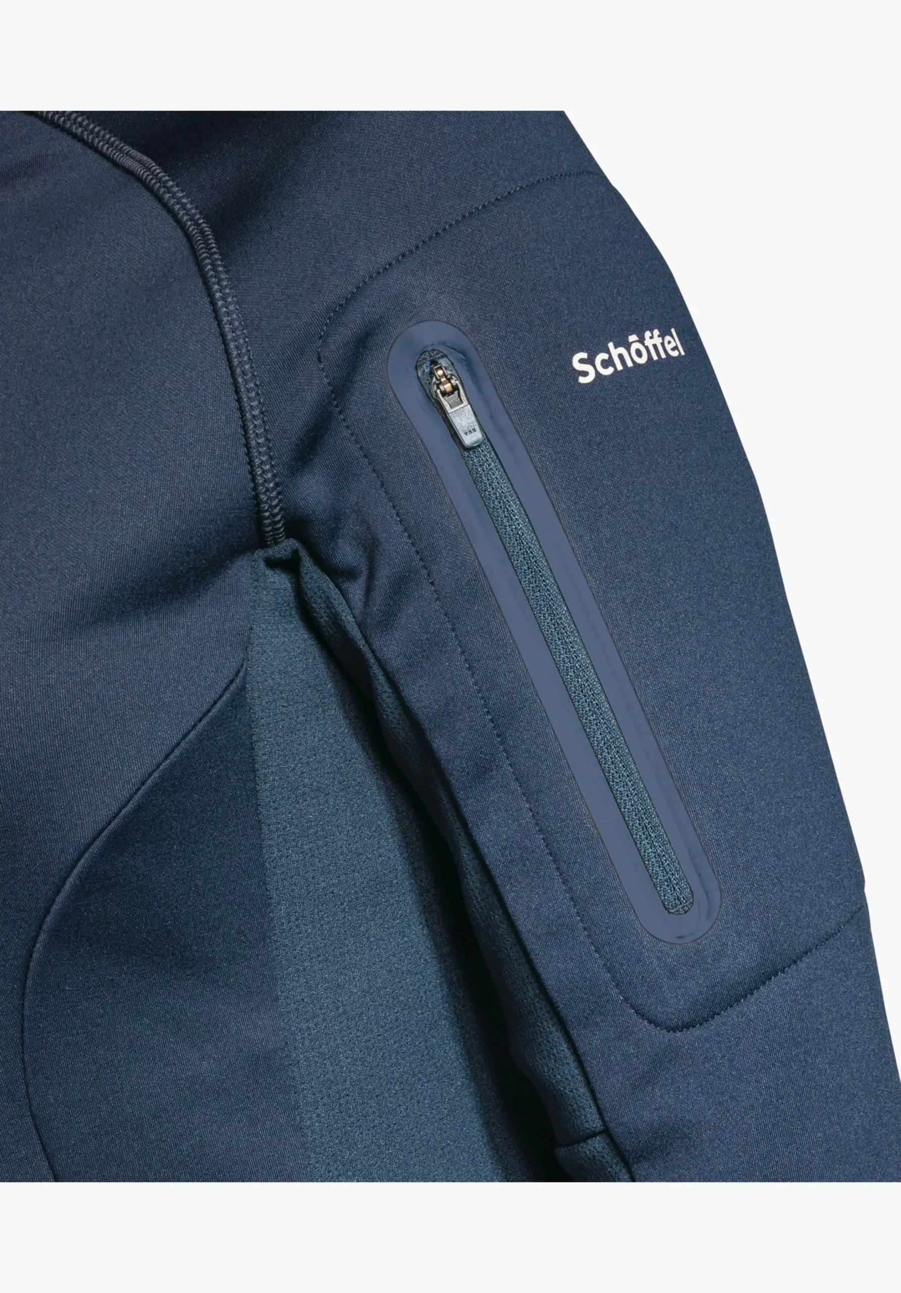 SCHÖFFEL Sporty fleece hoody in material mix