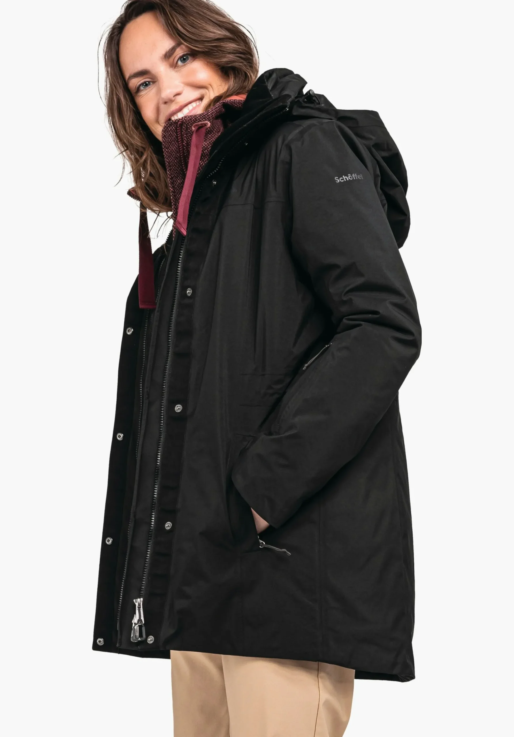 Travel/Leisure|Double Jackets<SCHÖFFEL Travel/Leisure|Double Jackets Waterproof and fashionable 3in1 parka