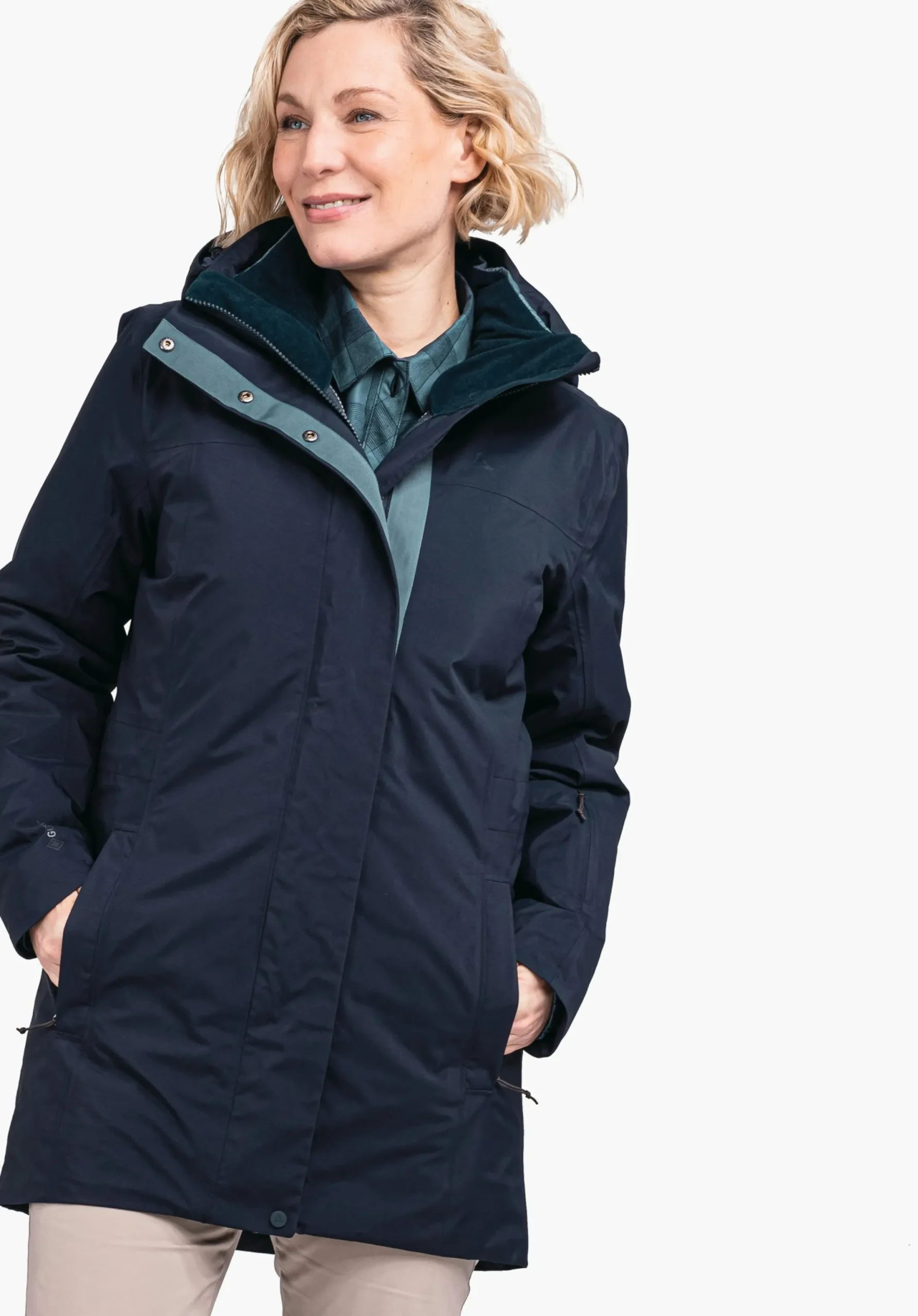Travel/Leisure|Double Jackets<SCHÖFFEL Travel/Leisure|Double Jackets Waterproof and fashionable 3in1 parka
